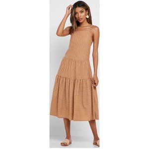 Topshop NWT Size 2 Stripe Midi Dress
